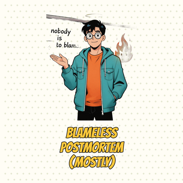Blameless Postmortem, Mostly
