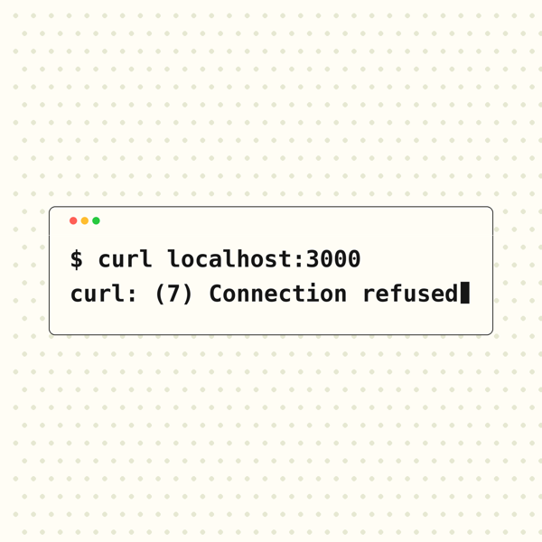 Connection Refused