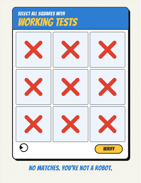 Select All: Working Tests