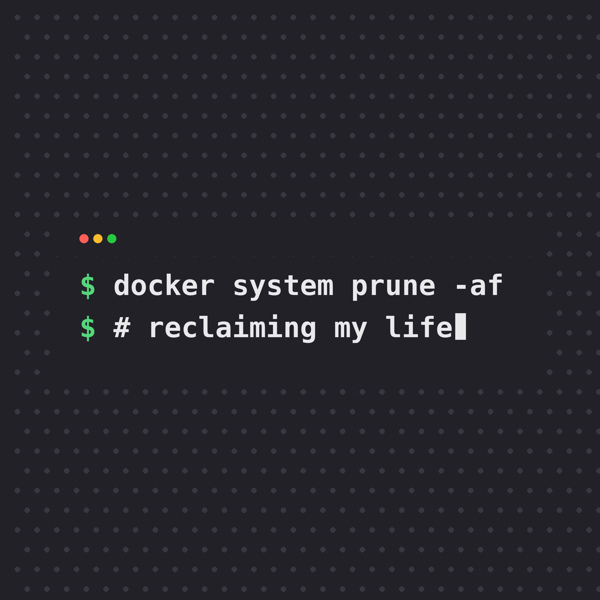 docker system prune -af