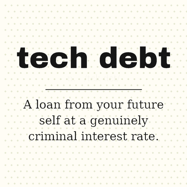 Tech Debt, Defined