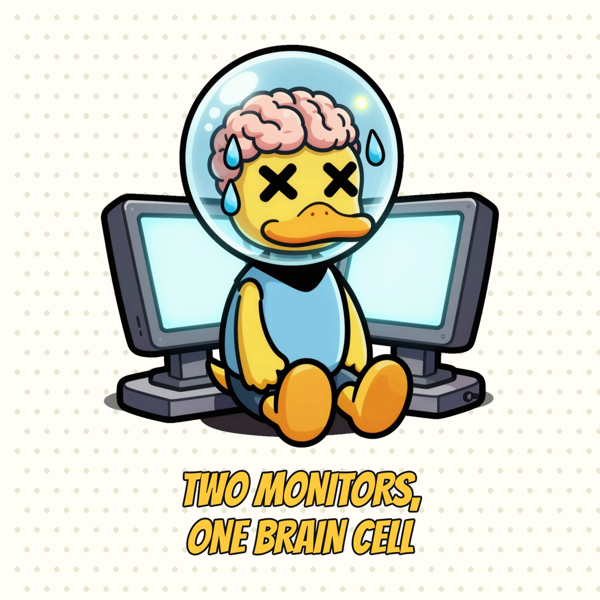 Two Monitors, One Brain Cell
