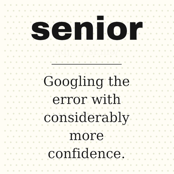 Senior, Defined